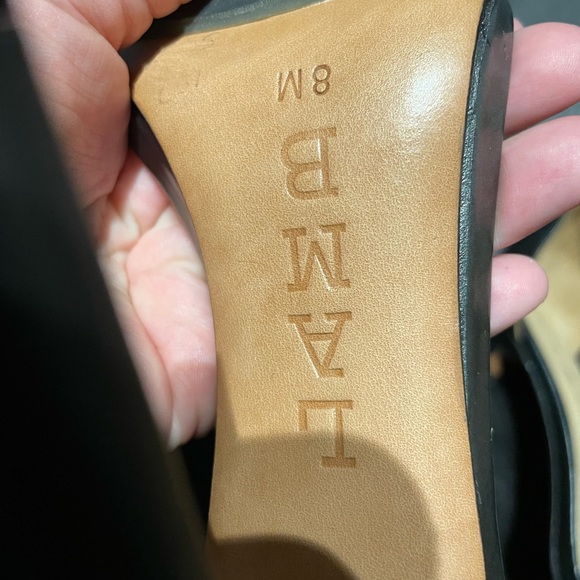 NWOT D’orsay Ankle Strap Metallic Plaques Leather Pointed High Pumps Stilettos - Picture 9 of 12